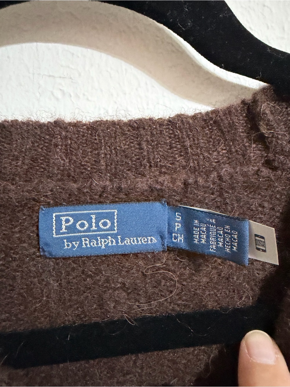 Polo Ralph Lauren Brown Cable-Knit Preppy Crewneck Sweater Wool Alpaca Blend S - Picture 7 of 8